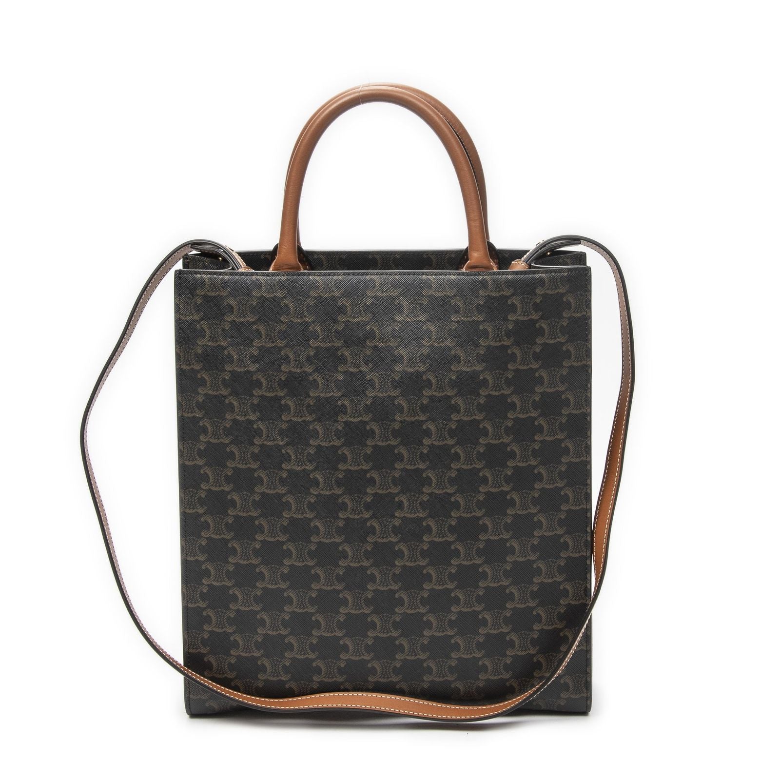 Celine Small Hippopotamus Tote Black Tantriomphe Canvas — view 5