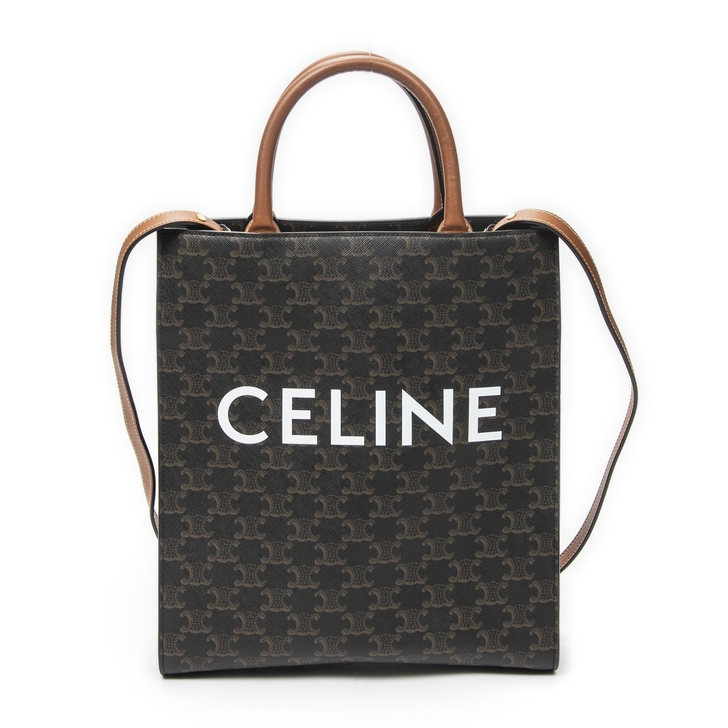 Celine Small Hippopotamus Tote Black Tantriomphe Canvas