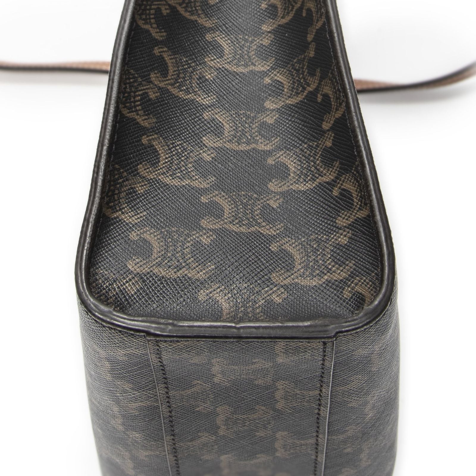 Celine Small Hippopotamus Tote Black Tantriomphe Canvas — view 7