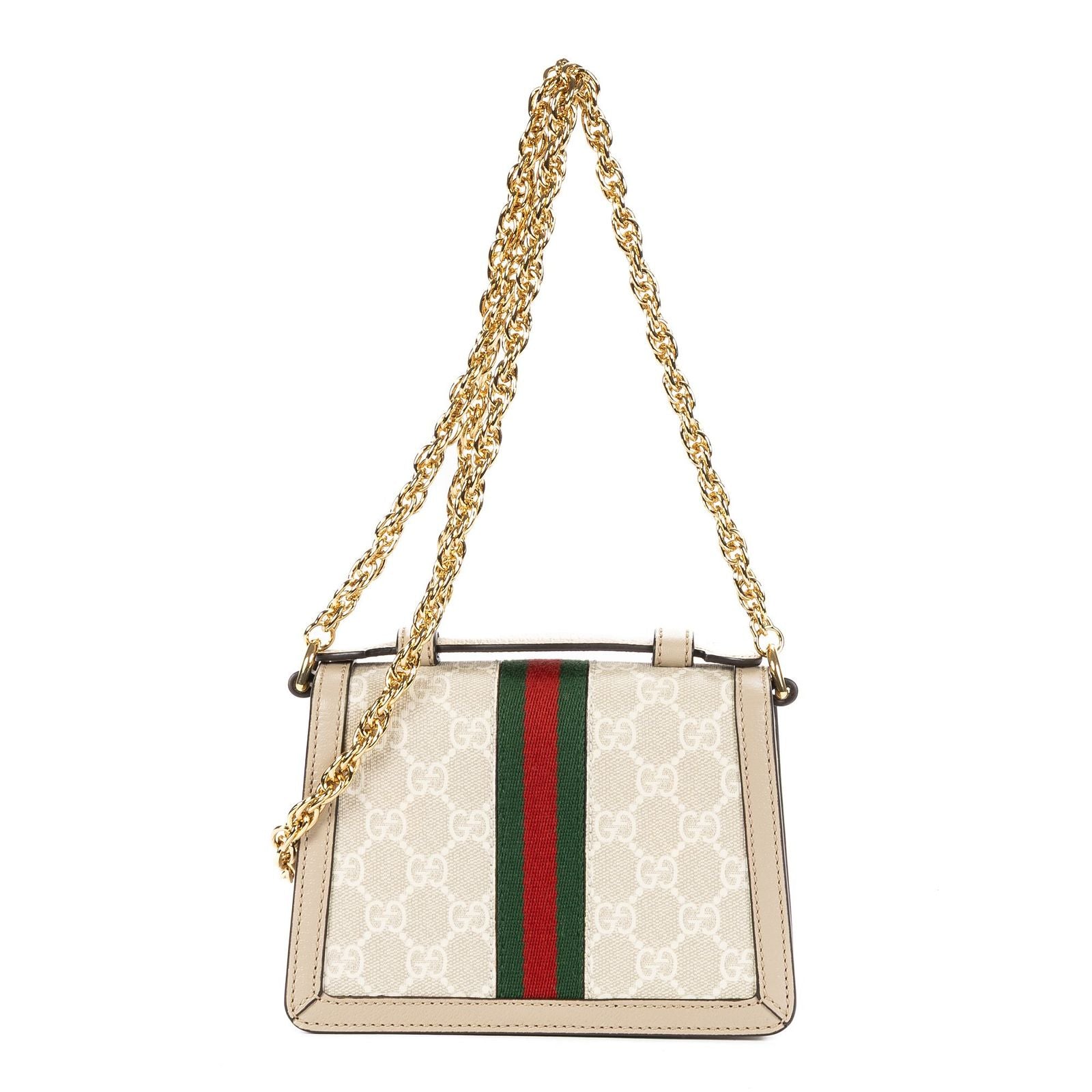 Gucci Mini Web Ophidia Cross Bodyivory White Supreme Canvas Crossbody — view 5