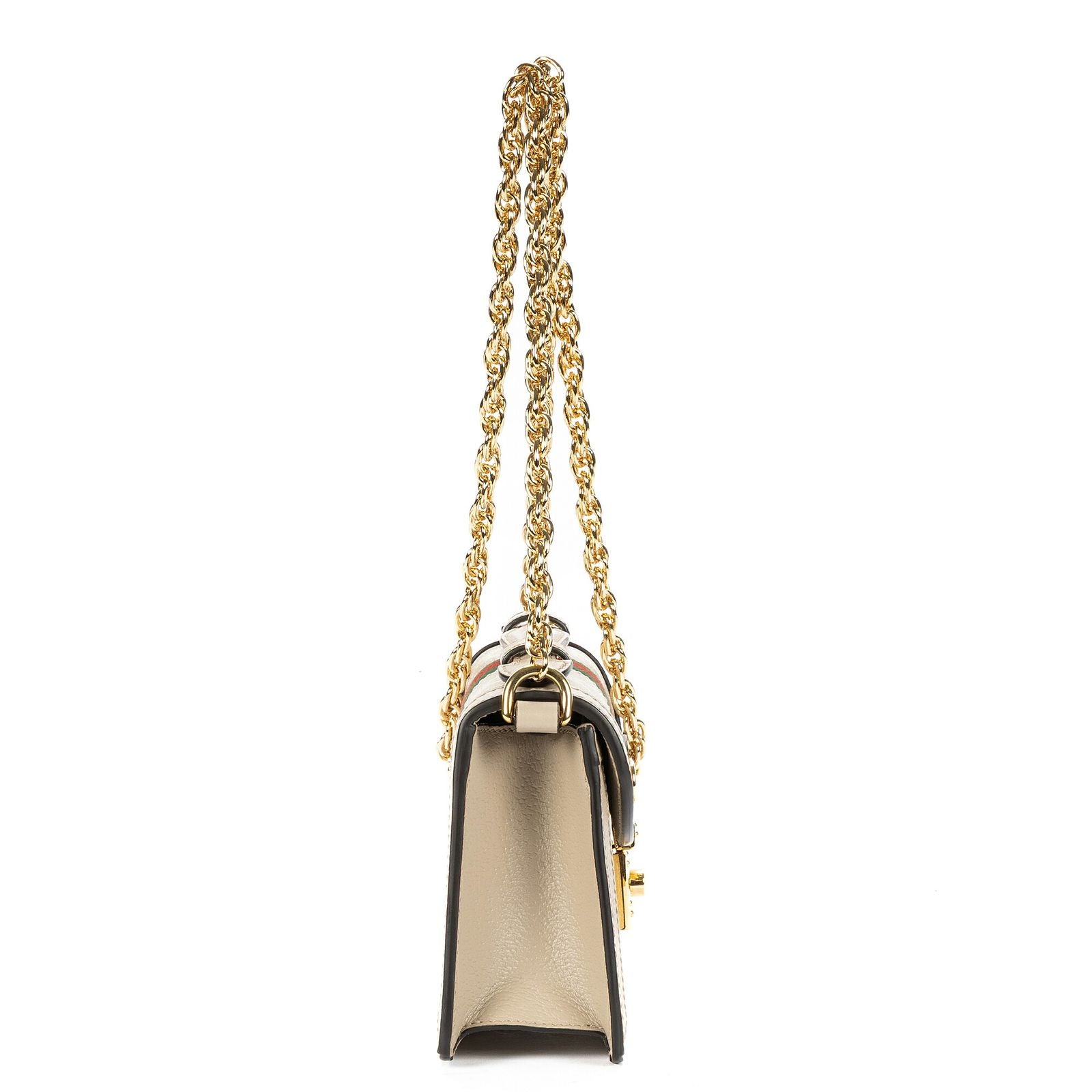 Gucci Mini Web Ophidia Cross Bodyivory White Supreme Canvas Crossbody — view 4