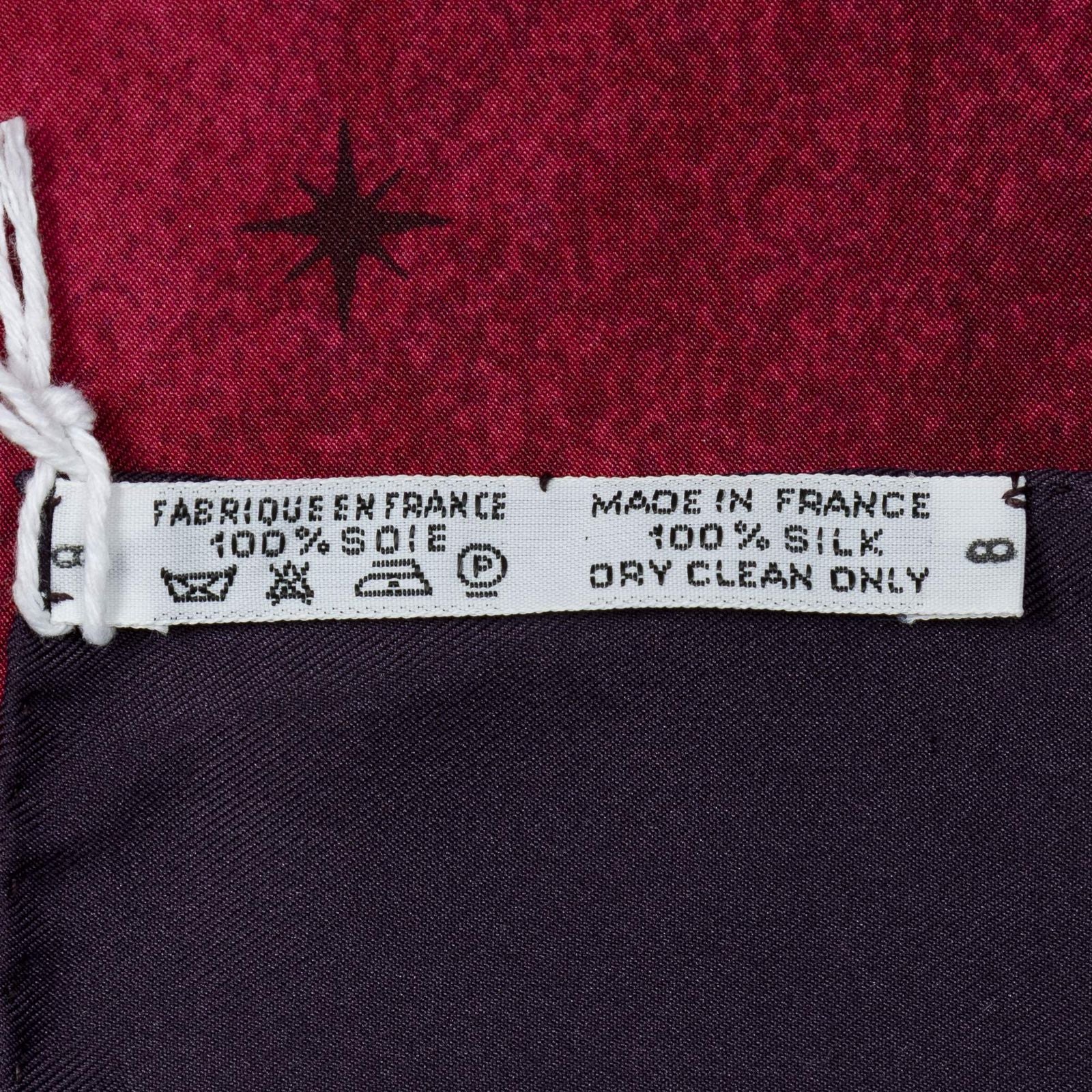Hermes Scarf Red Purple 100% Twillsilk — view 5