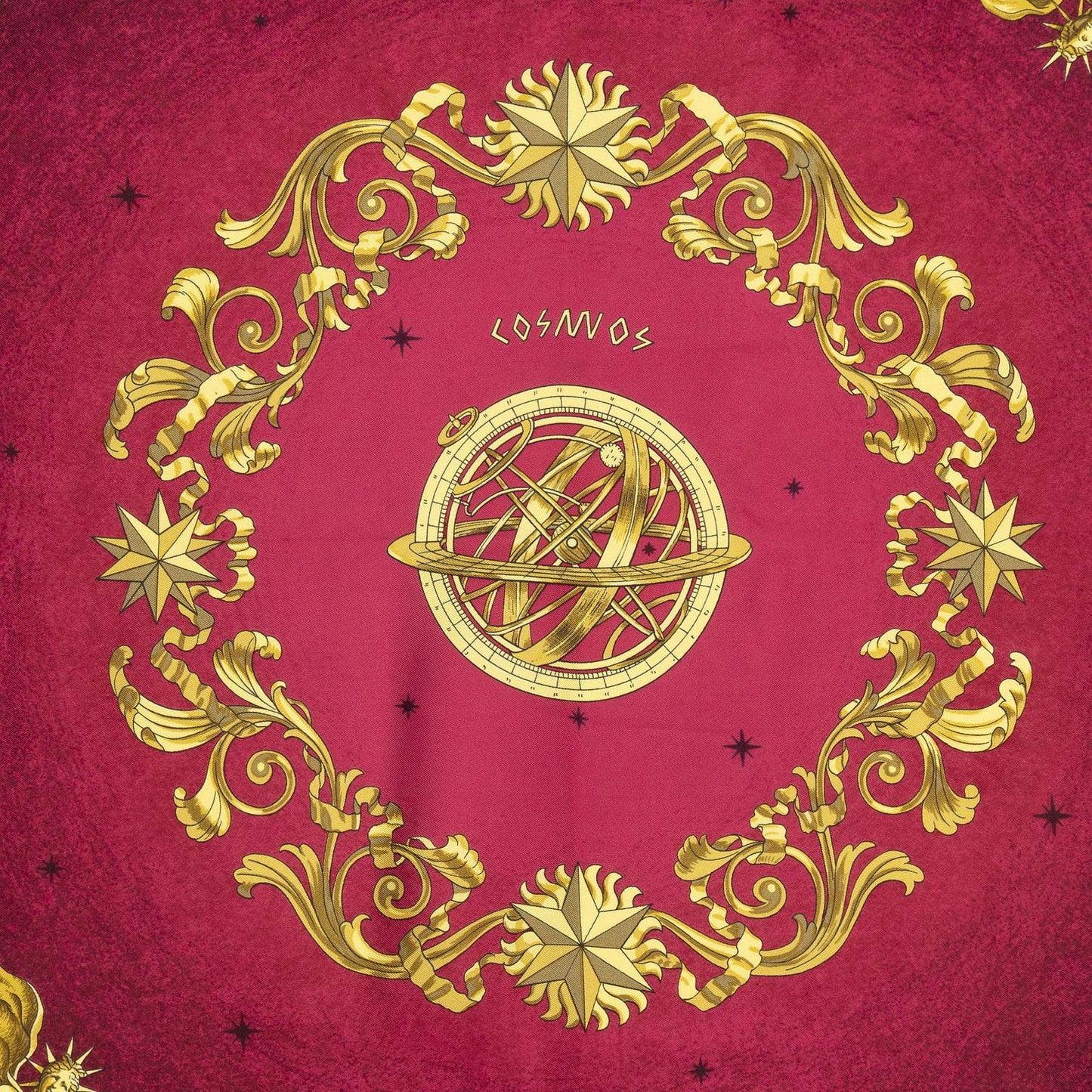 Hermes Scarf Red Purple 100% Twillsilk — view 3
