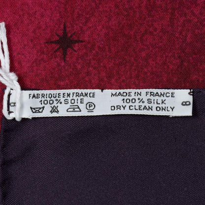 Hermes Scarf Red Purple 100% Twillsilk — view 6