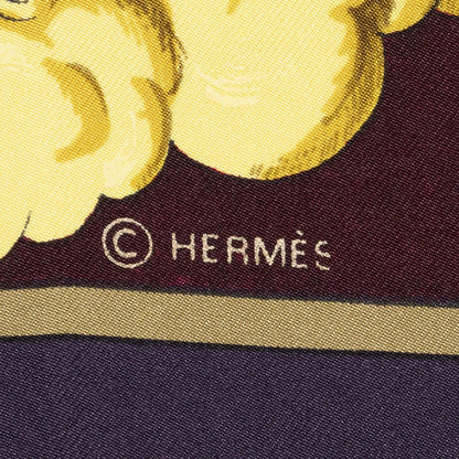 Hermes Scarf Red Purple 100% Twillsilk — view 4
