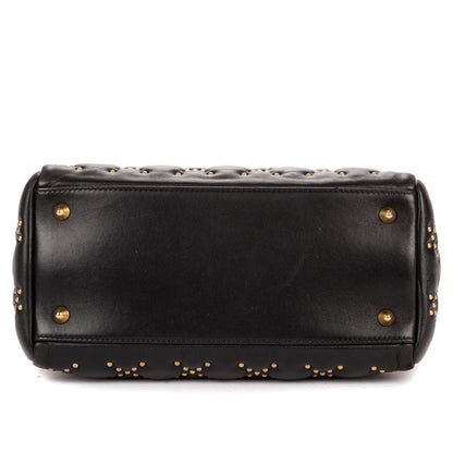 Dior lady Black Lambskin Leather Handbag — view 6