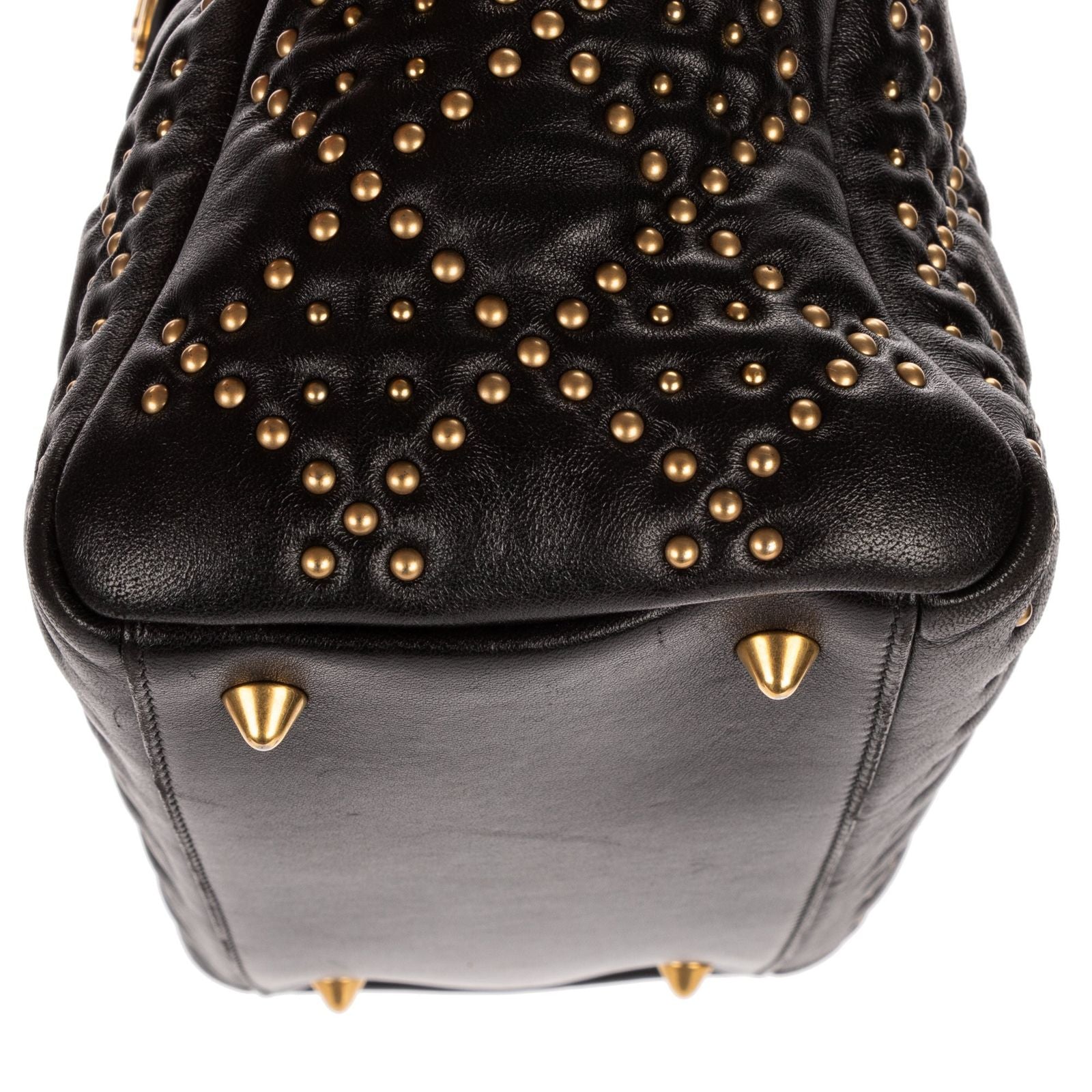 Dior lady Black Lambskin Leather Handbag — view 7