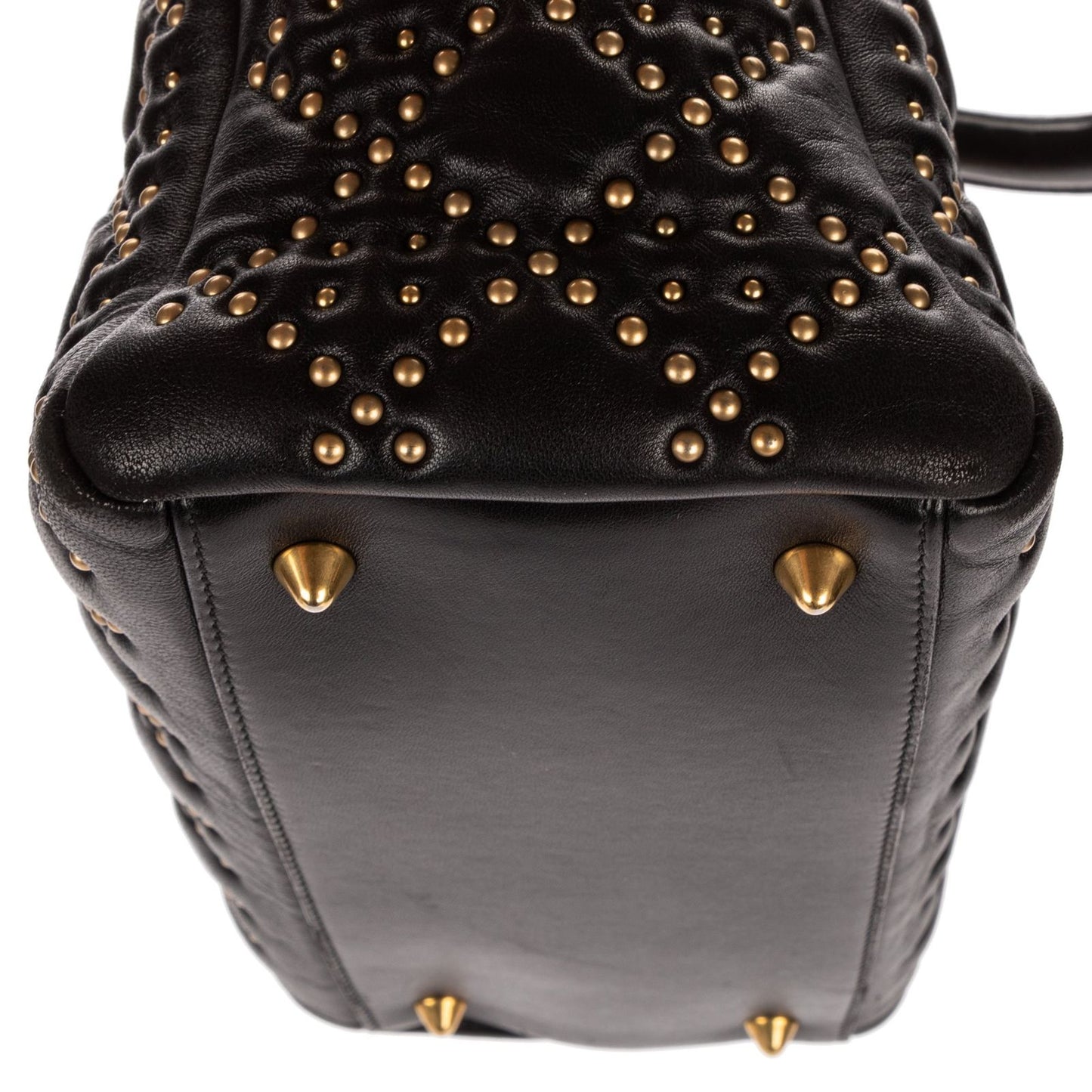 Dior lady Black Lambskin Leather Handbag — view 8