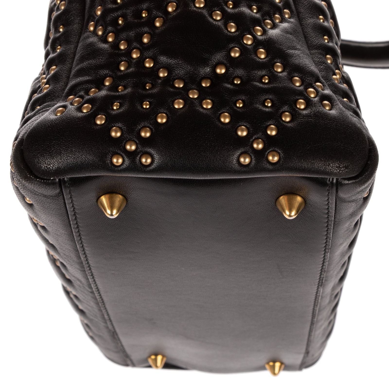 Dior lady Black Lambskin Leather Handbag — view 8