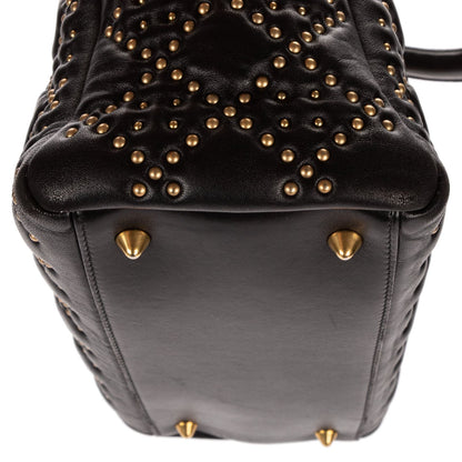 Dior lady Black Lambskin Leather Handbag — view 8