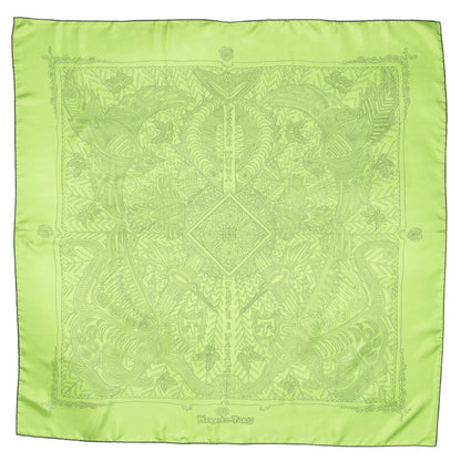 Hermes Scarf Green Silk — view 2