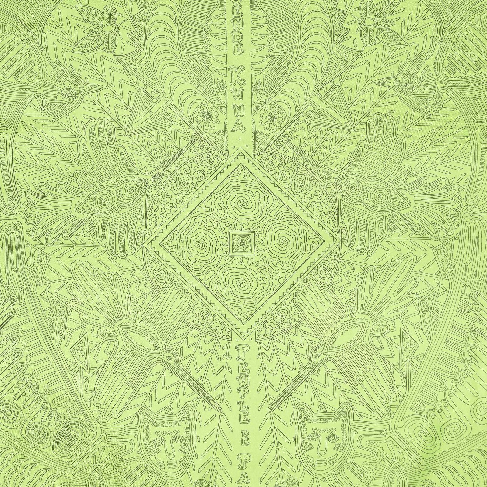 Hermes Scarf Green Silk — view 3