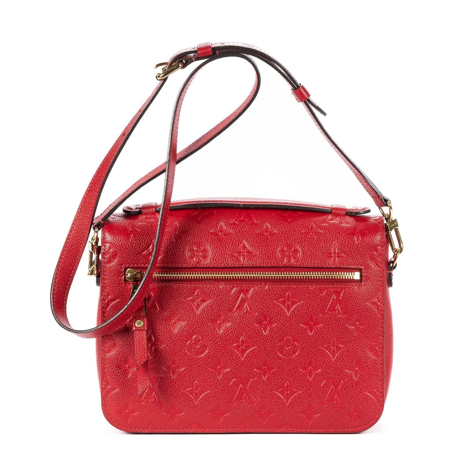 Louis Vuitton Pochette Metis Red Monogram Leather Handbag — view 5