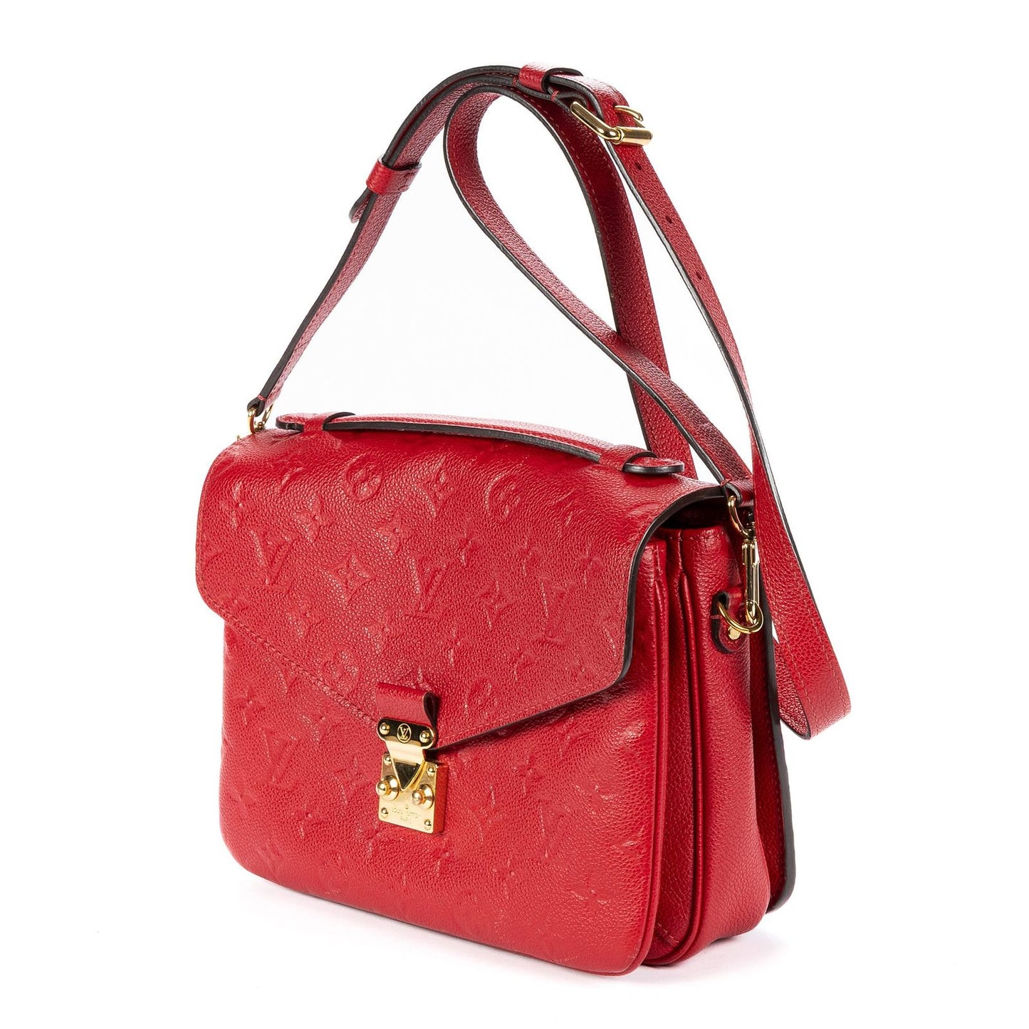 Louis Vuitton Pochette Metis Red Monogram Leather Handbag — view 2