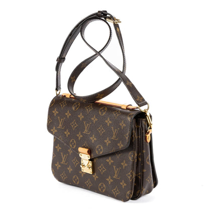 Louis Vuitton Pochette Metis Brown Monogram Canvas Handbag — view 2