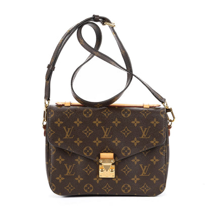 Louis Vuitton Pochette Metis Brown Monogram Canvas Handbag