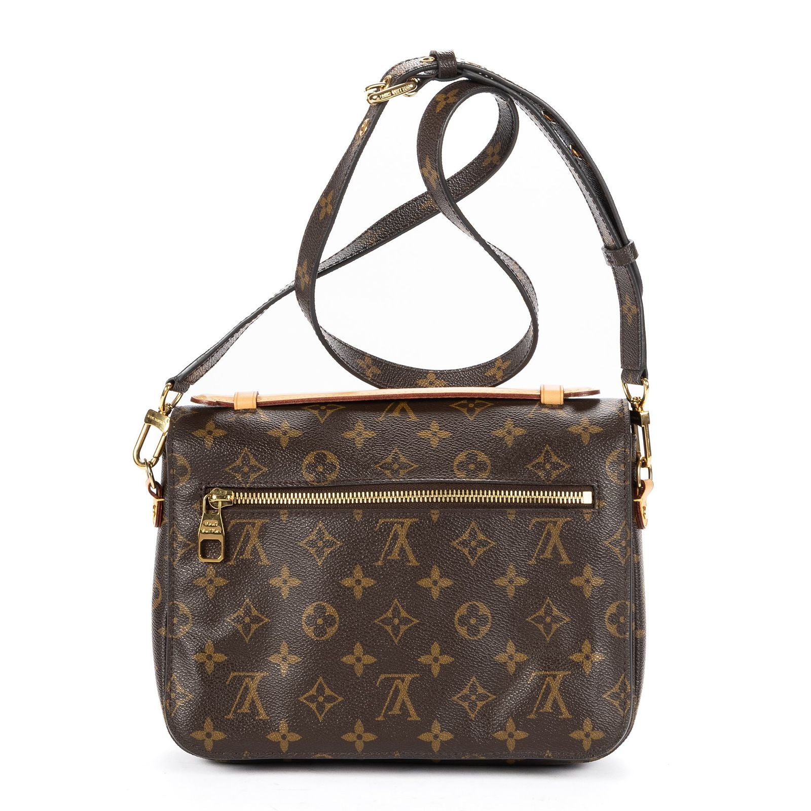 Louis Vuitton Pochette Metis Brown Monogram Canvas Handbag — view 5
