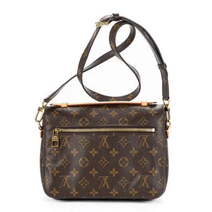 Louis Vuitton Pochette Metis Brown Monogram Canvas Handbag — view 5