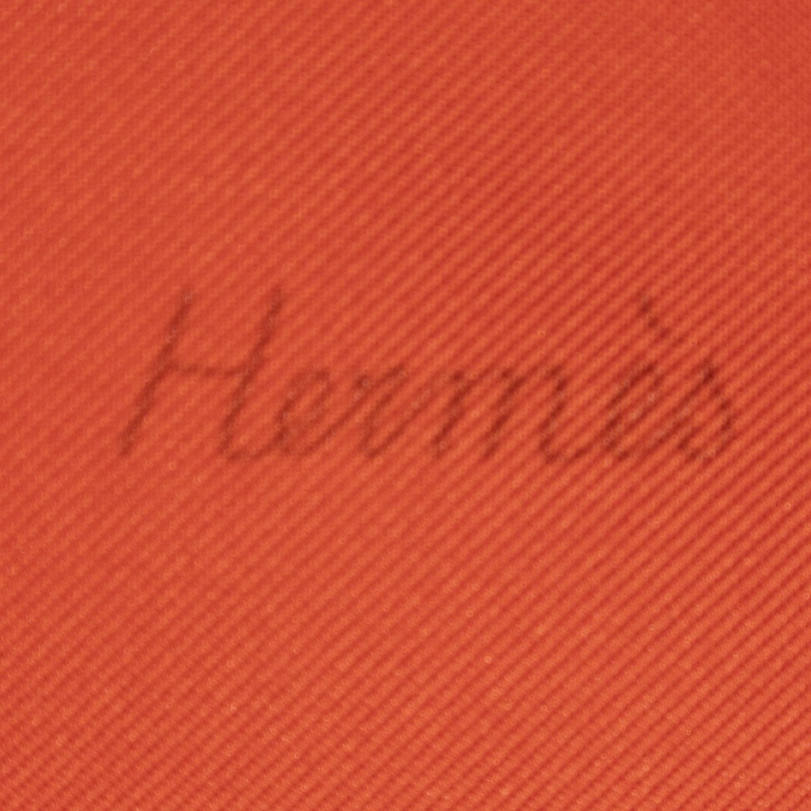 Hermes Scarf Red Brown Green Silk — view 4