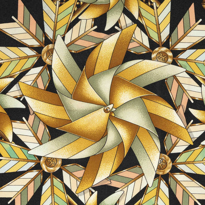 Hermes Scarf Black Yellow 100% Twillsilk — view 3