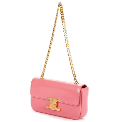 Celine Pink Smooth Calfskin Shoulder — view 2