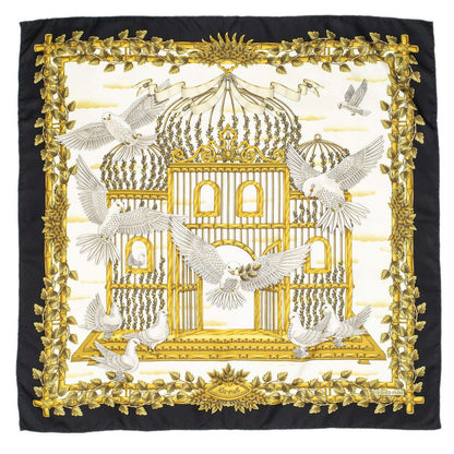 Hermes Scarf Black Twillsilk — view 2