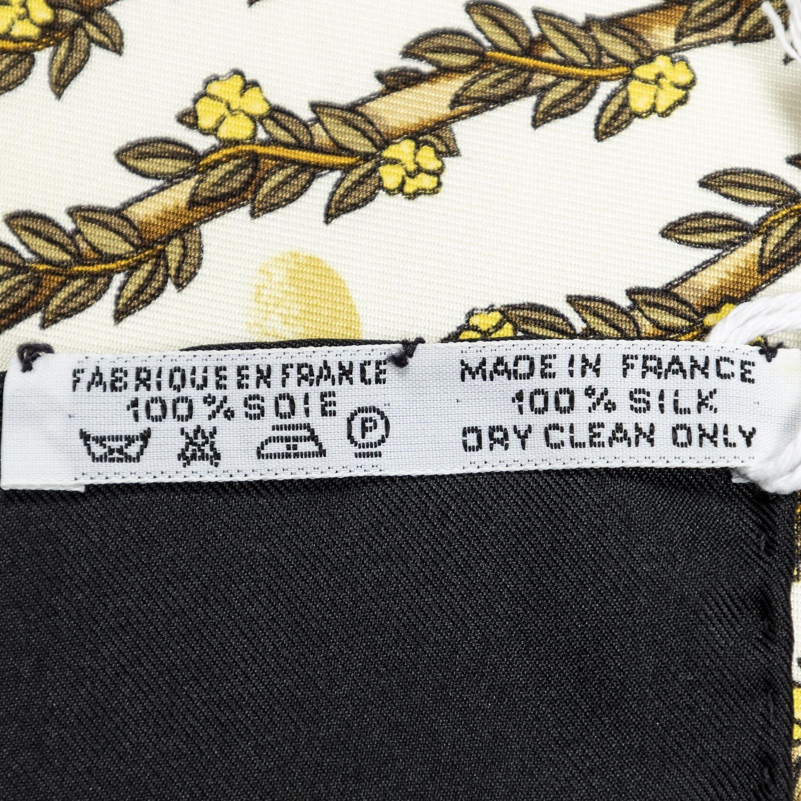 Hermes Scarf Black Twillsilk — view 5