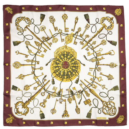 Hermes Scarf Ivory Gold 100% Twillsilk — view 2