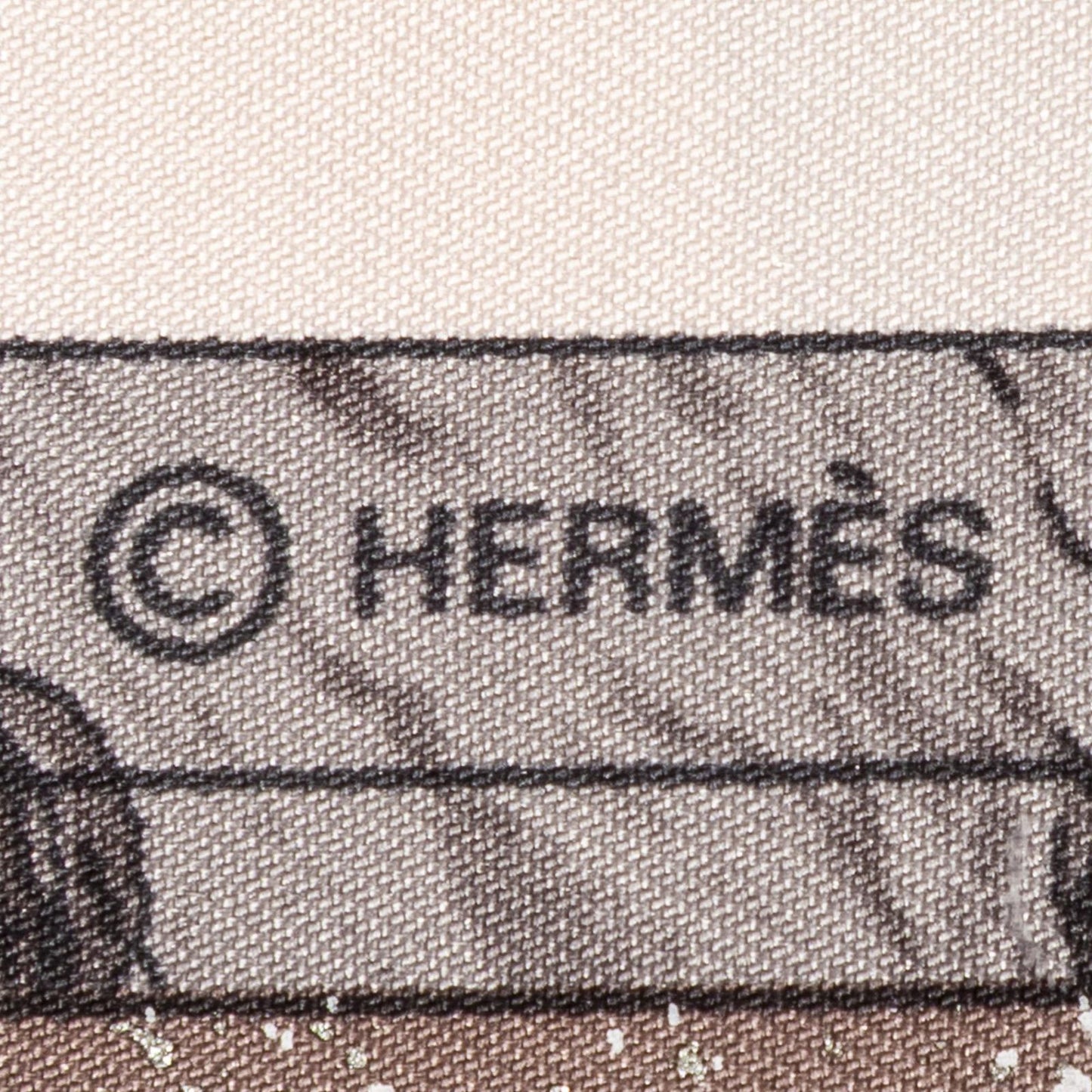 Hermes Scarf Lightpink Orange Gray 100% Twillsilk — view 4
