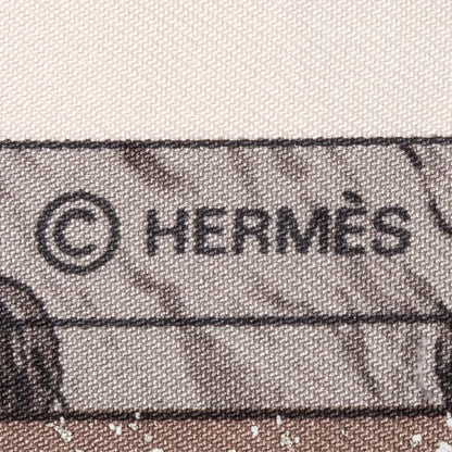 Hermes Scarf Lightpink Orange Gray 100% Twillsilk — view 4