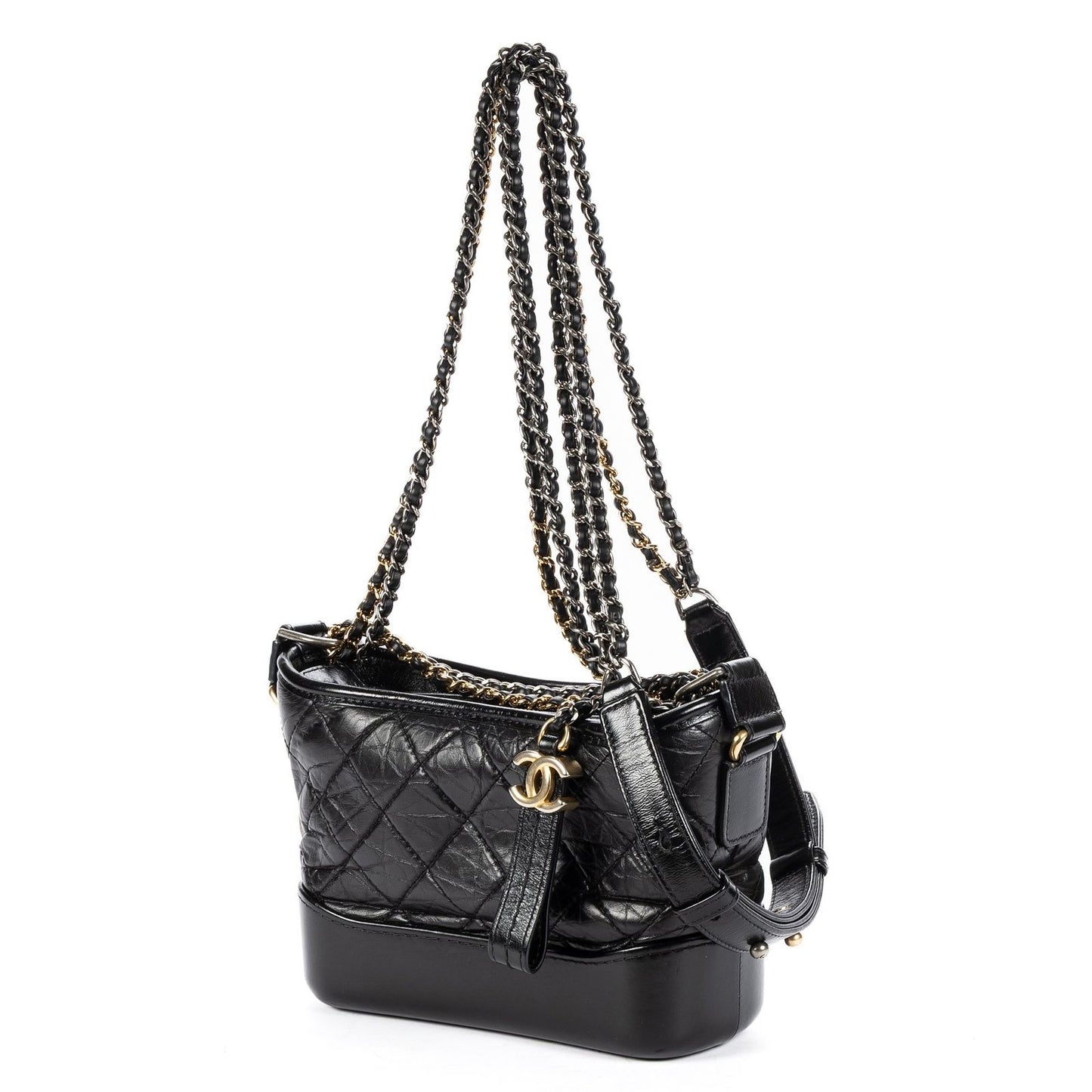 Chanel Gabrielle Hobo Black Quilted Lambskin Leather — view 2