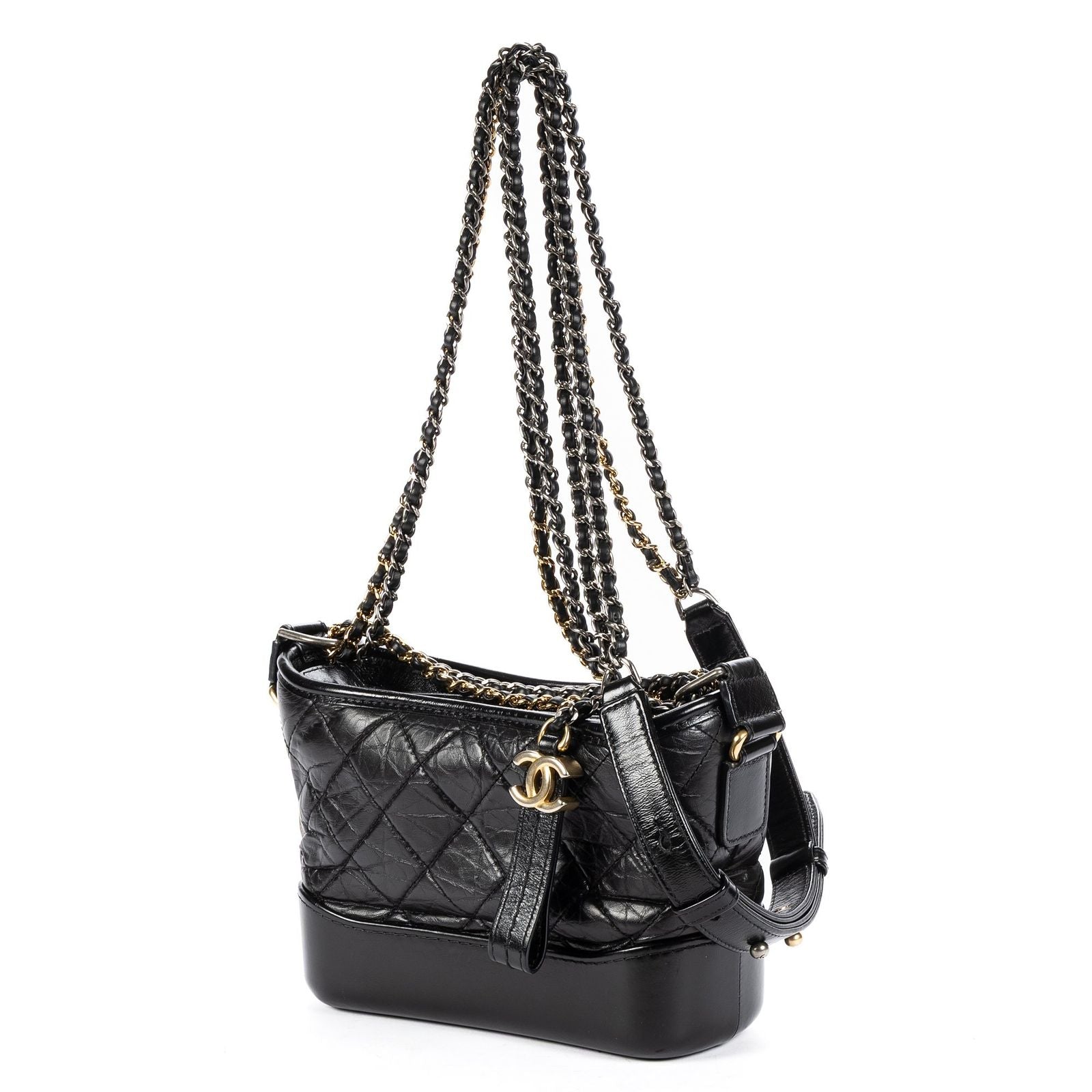 Chanel Gabrielle Hobo Black Quilted Lambskin Leather — view 2