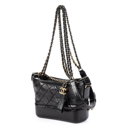 Chanel Gabrielle Hobo Black Quilted Lambskin Leather — view 2