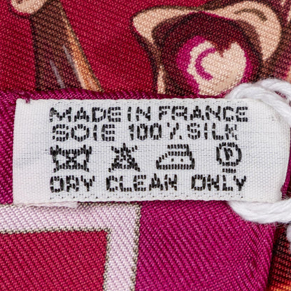 Hermes Scarf Red Green 100% Twillsilk — view 5