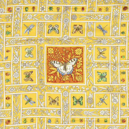 Hermes Scarf Yellow Red Twillsilk — view 3