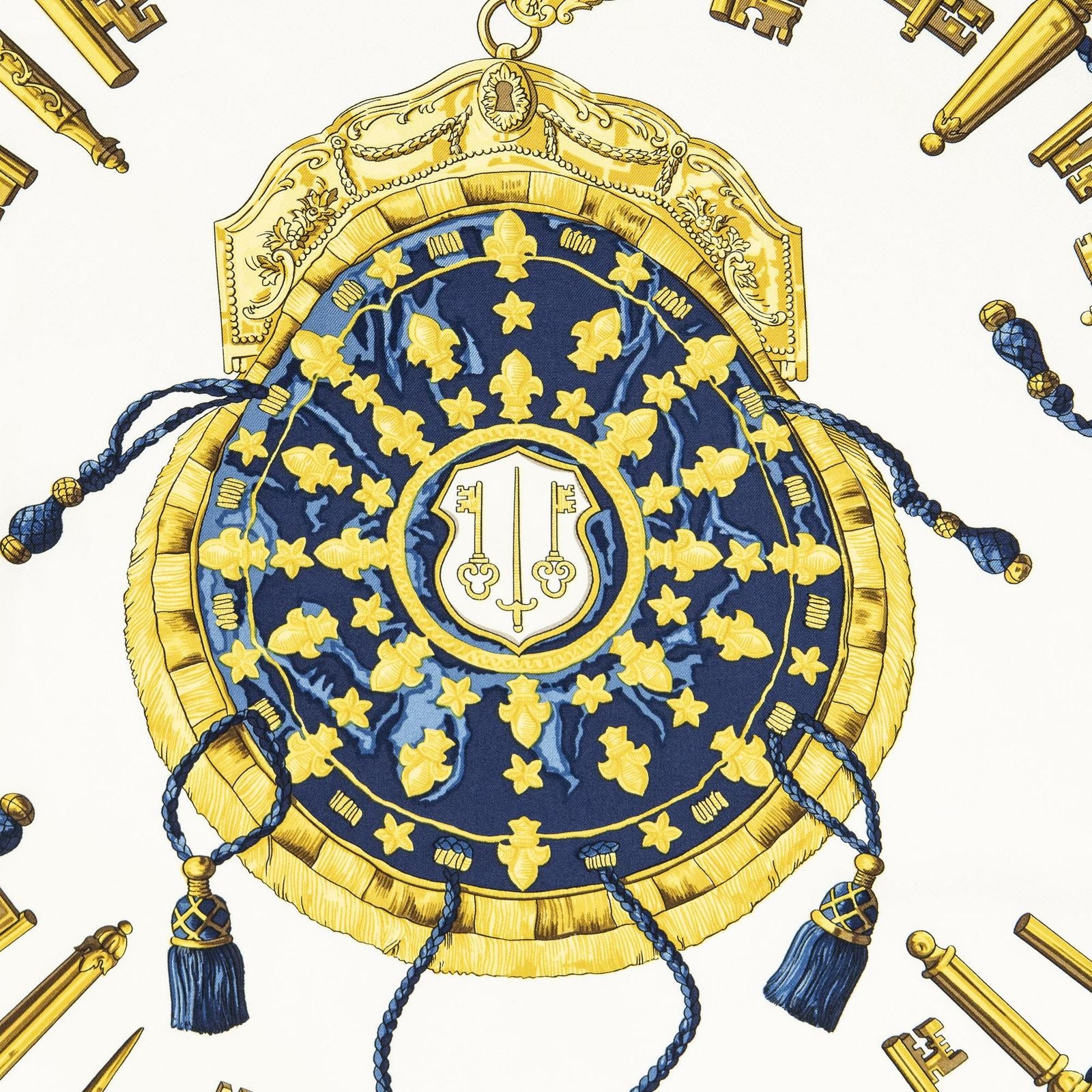 Hermes Scarf Navy Twillsilk — view 3