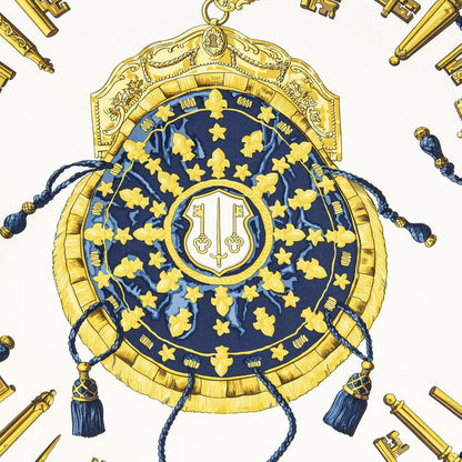 Hermes Scarf Navy Twillsilk — view 3