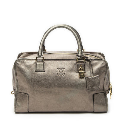 Loewe Amazona Blanc Leather Handbag