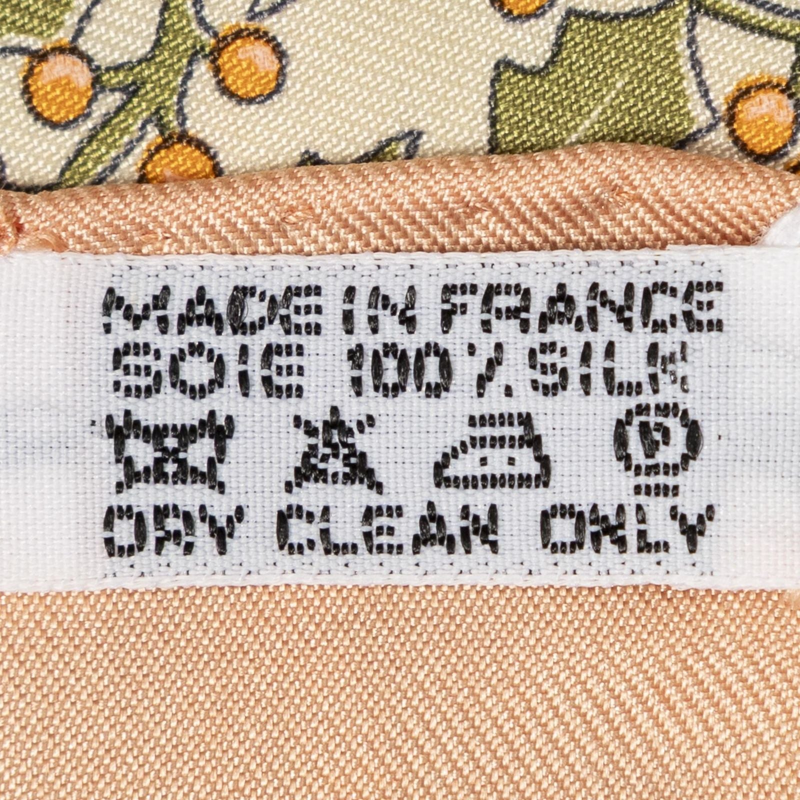 Hermes Scarf Orange Green Yellow 100% Twillsilk — view 5