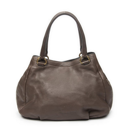 Prada Side Zip Tote Brown — view 5