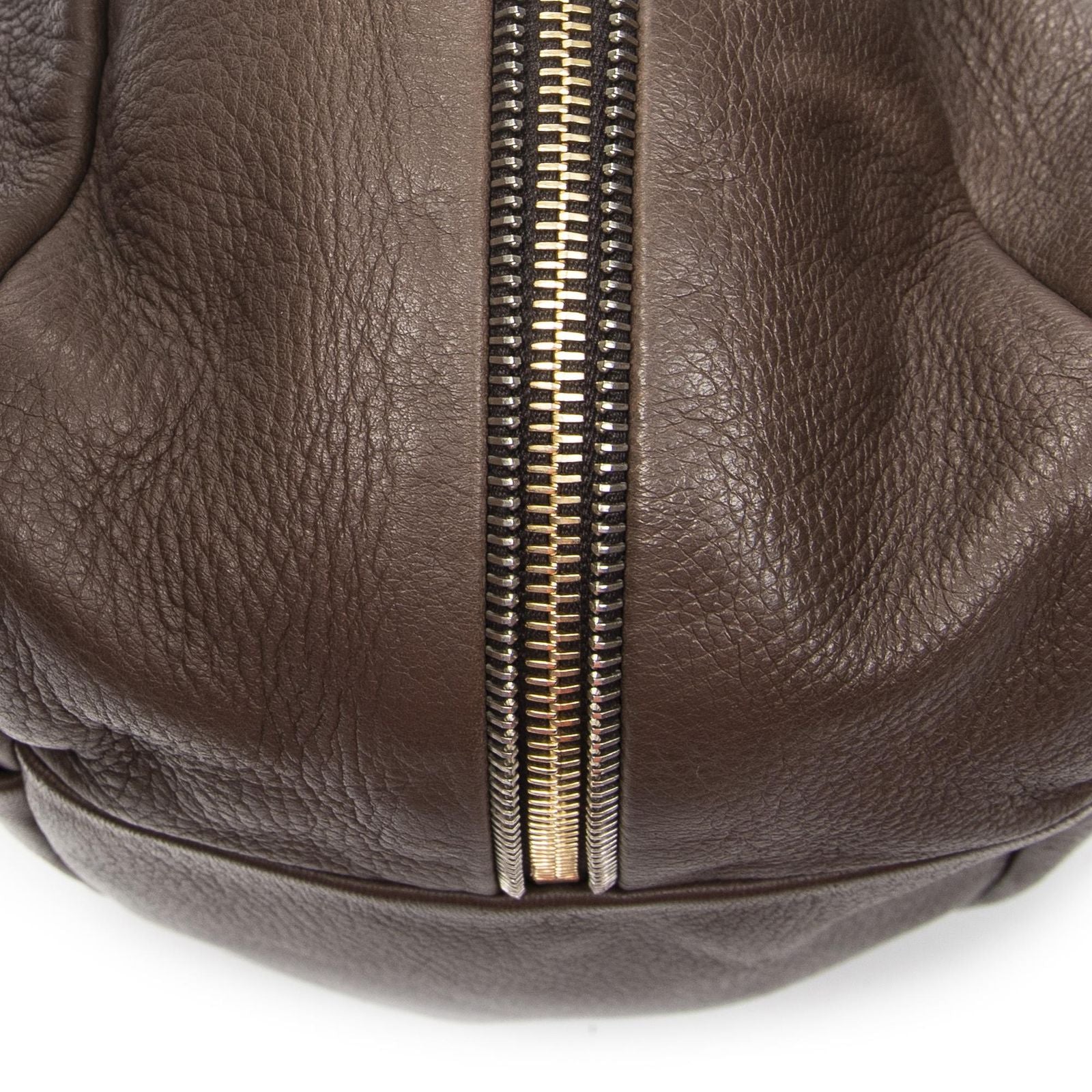 Prada Side Zip Tote Brown — view 7