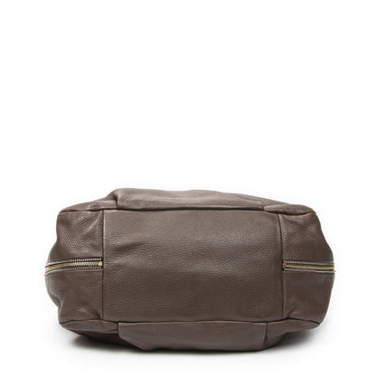 Prada Side Zip Tote Brown — view 6