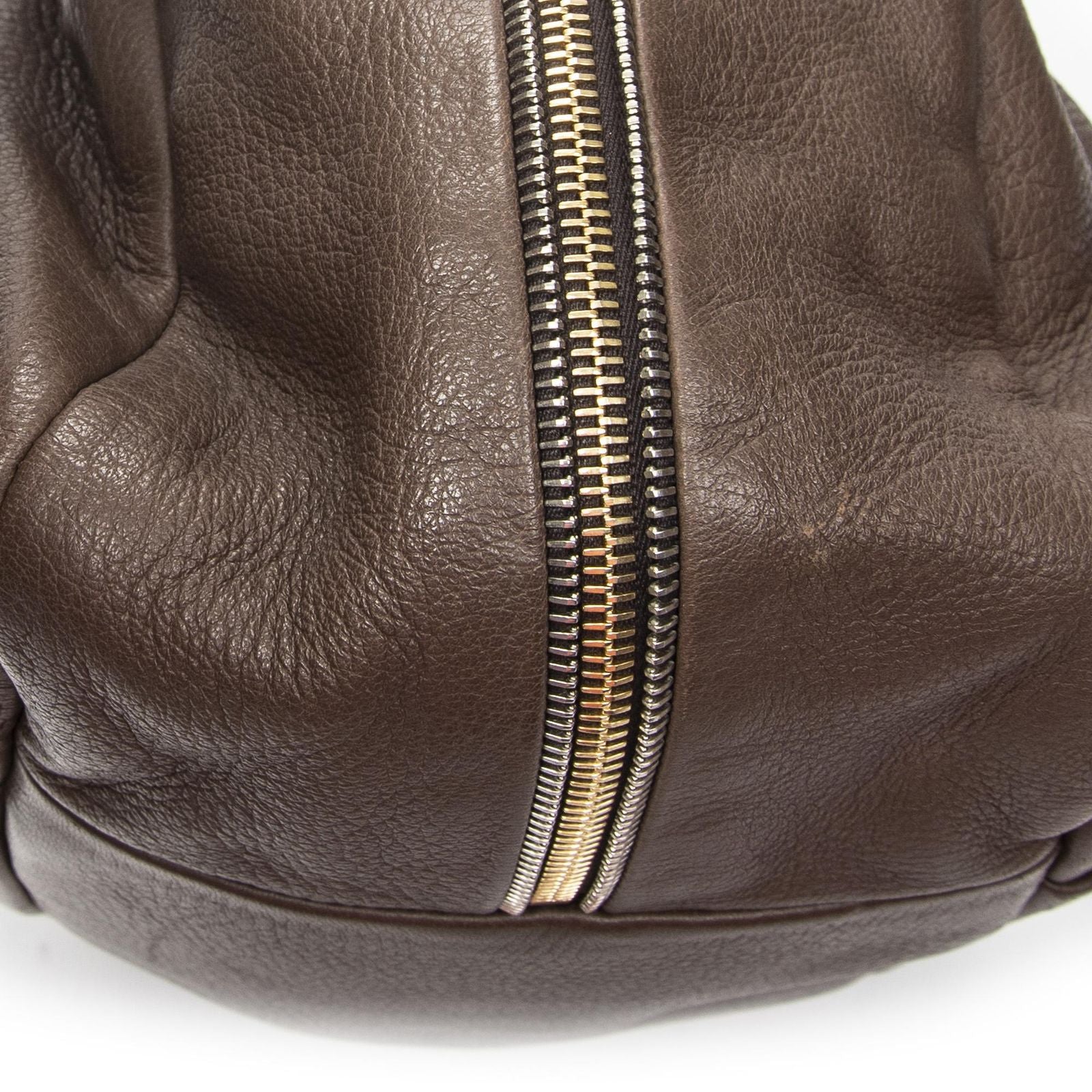 Prada Side Zip Tote Brown — view 8