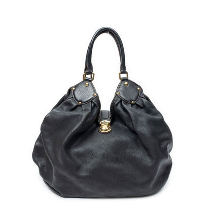 Louis Vuitton XL Black Mahinaleather Shoulder