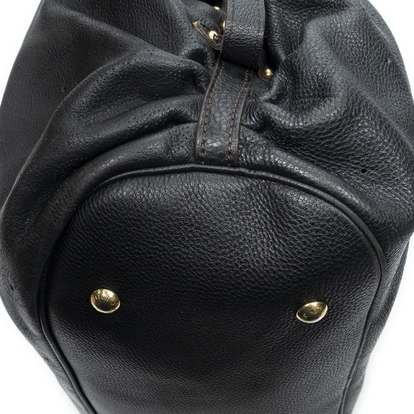 Louis Vuitton XL Black Mahinaleather Shoulder — view 7