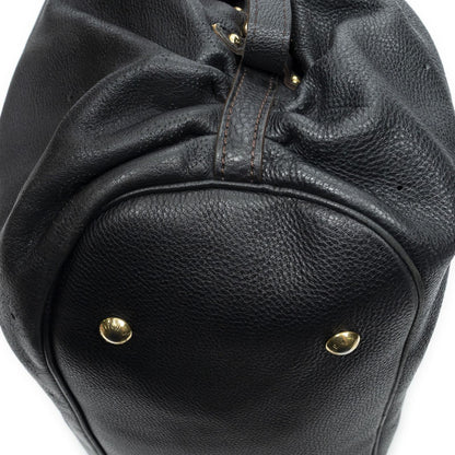 Louis Vuitton XL Black Mahinaleather Shoulder — view 7