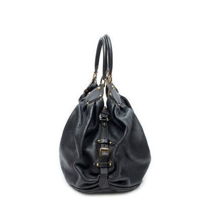 Louis Vuitton XL Black Mahinaleather Shoulder — view 4