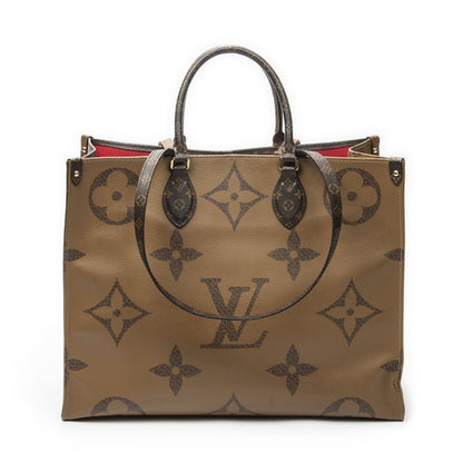 Louis Vuitton On The Go Brown Monogram Giant Reversea Tote — view 5