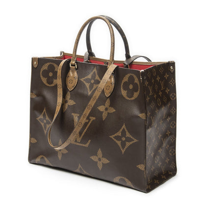 Louis Vuitton On The Go Brown Monogram Giant Reversea Tote — view 2