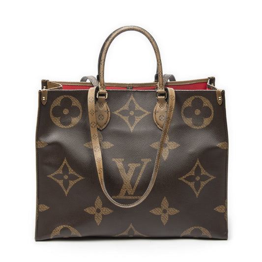 Louis Vuitton On The Go Brown Monogram Giant Reversea Tote